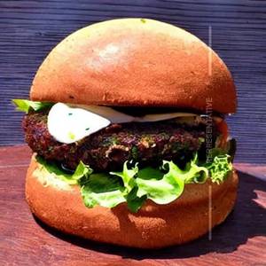 Spicy Mutton Burger  (Big Patty)