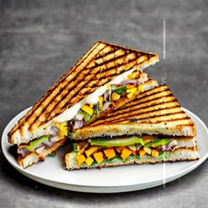 Veg Mushroom Grilled Sandwich