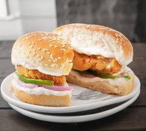 Cheese chicken burger