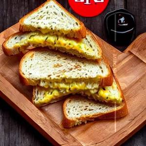 Bread Butter Aloo Cheese Toast Chutney Sandwich