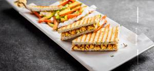 Paneer Tikka Grilled Sandwich
