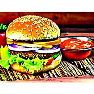 Veg Mexican Cheese Burger