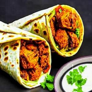 Malabar paratha chicken wrap