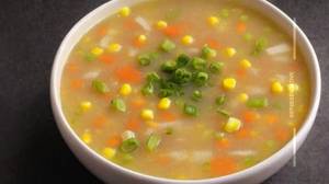 Veg sweet corn soup