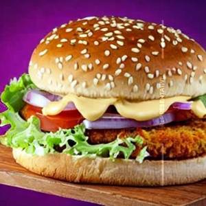 PANEER CHEESE  SCHEZWAN BURGER