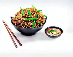 Crispy chicken  noodles