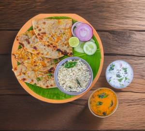 Aloo Paratha + Jeera Rice