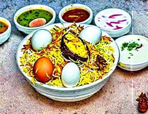 Egg biryani