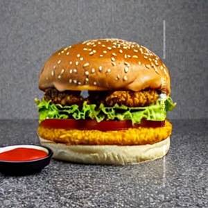 Spicy Chicken Tower Burger