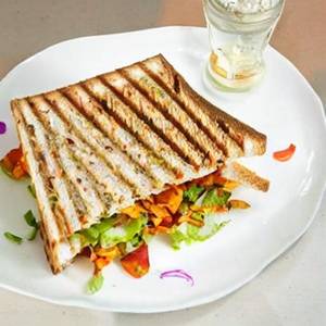 Schezwan  Veg sandwich.