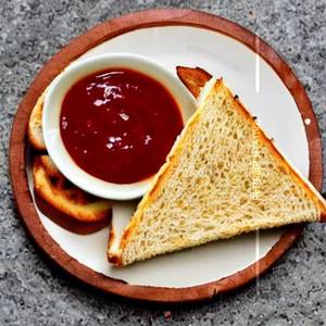 Bread Butter Chutney Cheese Sandwich
