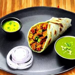 Overloaded Paneer Bhurji Roll