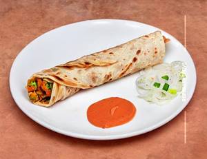 Egg chicken tikka roll