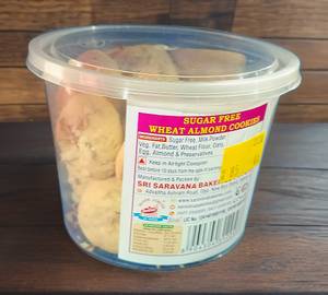 Sugar Free Wheat Almond Cookies [150 Grams]