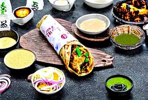 Double Chicken Malai Roll