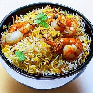 Prawns Mughlai Biryani
