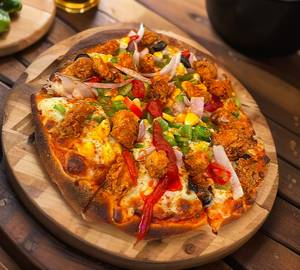 Crispy chicken pizza