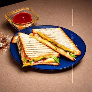 Bread Butter Jam Cheese Toast Sandwich