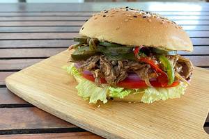Pulled Bbq Sizzler Burger