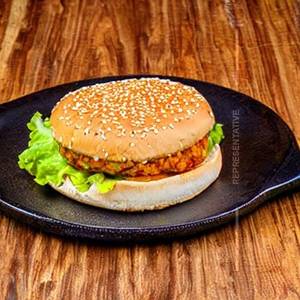VEG CHEESE SCHEZWAN BURGER