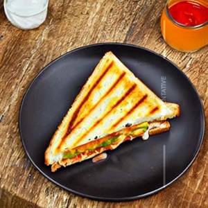 Veg grilled cheese sandwich