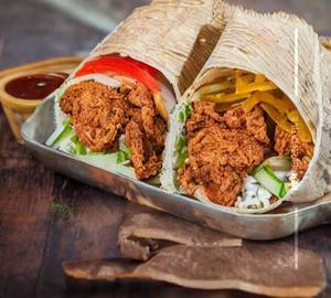 Fried Chicken Shawarma Roll