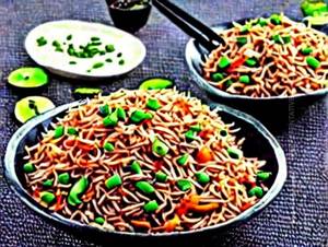 Mushroom Schezwan Fried Rice