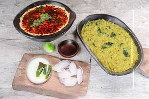 Desi Ghee Palak Dal Khichdi