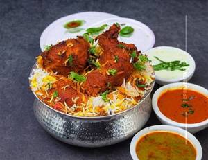 Chicken Fry Piece Biryani [Jumbo ]