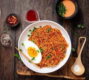 Egg Manchurian Noodles