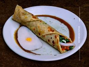 Double egg veg roll