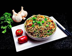 Chilli Garlic Noodles Chicken