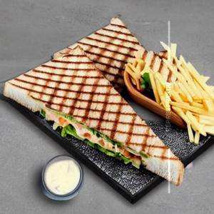 Plain chesse sandwhich