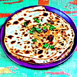Aloo Mutter Cheese Paratha 