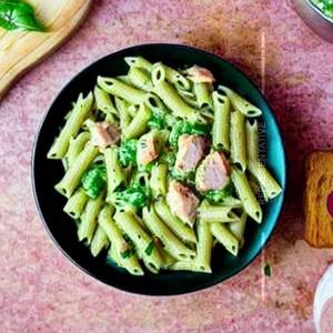 Chicken Pesto Green Sauce Pasta
