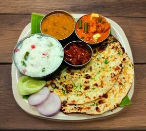 Butter Kulcha + Curd Rice