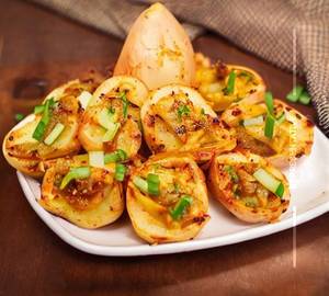 Chilli Garlic Potato Shots