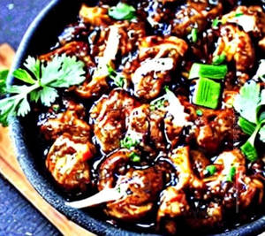 Mushroom Manchurian (gravy)