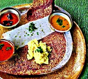 Open butter dosa