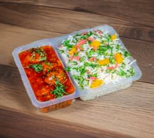 Manchurian + Fried Rice