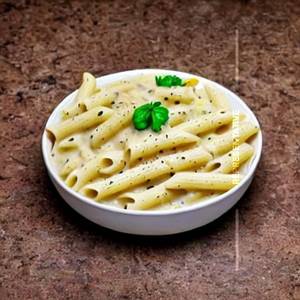 Veg creamy white sauce pasta