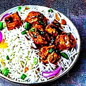 Panner manchurian rice