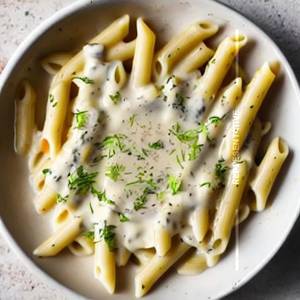 Penne Bechamel Low Fat White Sauce Pasta