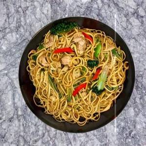 Burnt garlic noodles [chicken]