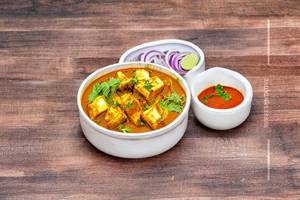 Kadai Paneer with 2 pc paratha