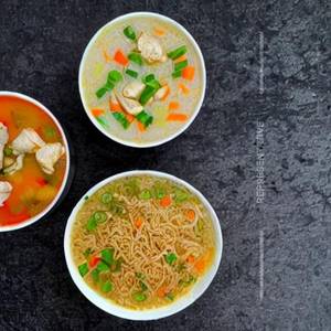 Chicken Fried Rice & Manchow Soup