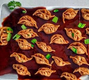 Chicken pan fried momo