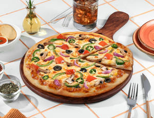 All Veggies Madness THIN CRUST PIZZA [BIG 10"]