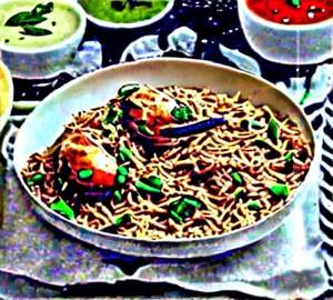 Egg Chicken Schezwan Rice