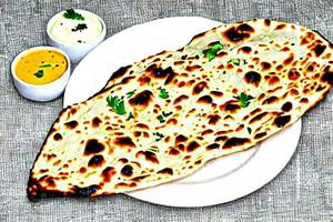Aloo Naan with dal tadka
